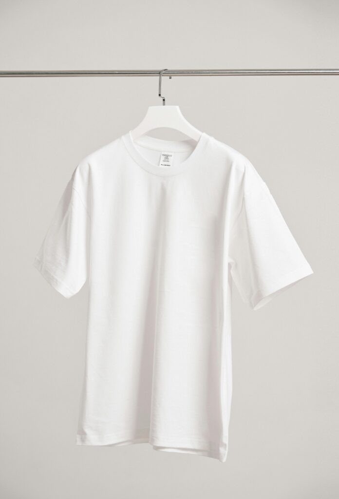 Beyaz basic unisex tişört
